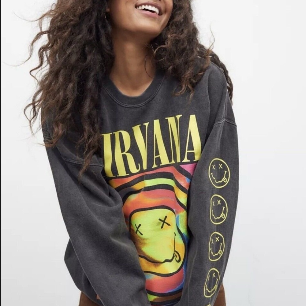 Nirvana Graphic Sweatshirt - Black